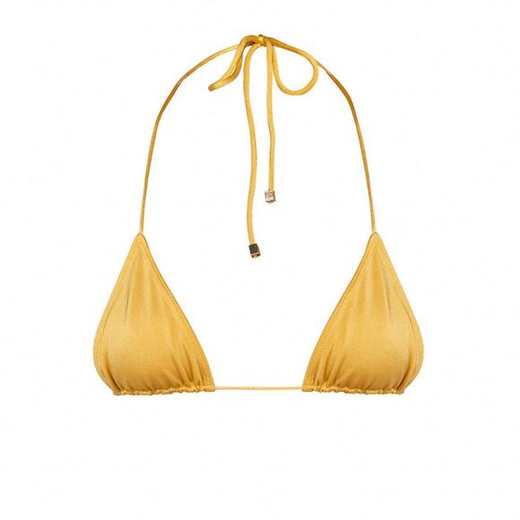 SOMMER SWIM Stella Lusso Mini Triangle Bikini Top - S - Picture 1 of 5